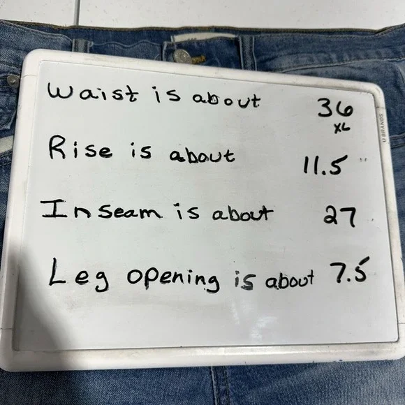 Madewell Cruiser Straight Crop Two Tone Pieced Edition Denim Jean Women Size 32 - Picture 12 of 12